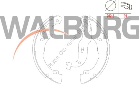 FREN PABUC BALATA LEVYELI ARKA 202,2X39 CLIO V 1.0 Sce - 1.0 Tce - 1.3 Tce - 1.5 BLUE DCI 2020- 440604584R