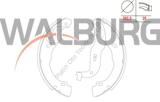 FREN PABUC BALATA LEVYELI ARKA 202,2X39 CLIO V 1.0 Sce - 1.0 Tce - 1.3 Tce - 1.5 BLUE DCI 2020- 440604584R