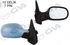 DIS DIKIZ AYNASI SAG MEGANE 99> ELEKTRIKLI+ISITMALI+SENSORLU+ASTARLI 7 FIS 7700431470 8200074440