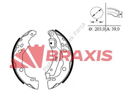 ARKA FREN BALATASI (PABUCLU) CLIO II IV SYMBOL II III LOGAN SANDERO 7701207178 7701206429