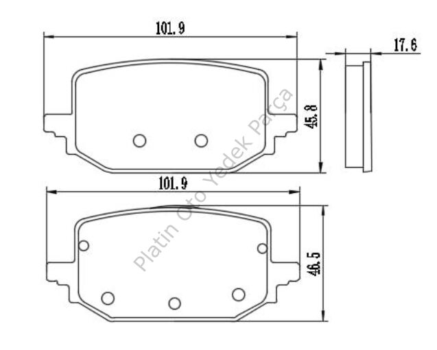 FREN BALATASI ARKA NISSAN MEGANE QASHQAI J12 440601232R