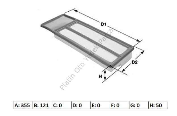 HAVA FILTRESI POSETLI KOLI SUNGERLI BASAMAKLI DOBLO LINEA YM. EGEA 1.3 MJT