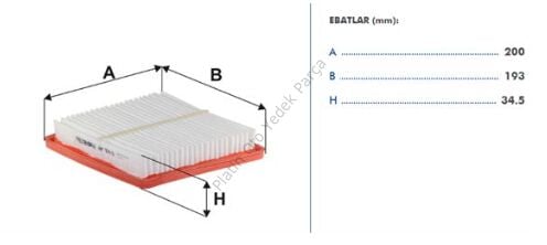 HAVA FILTRESI NISSAN NOTE 1.5DCI 16546-3VD0A