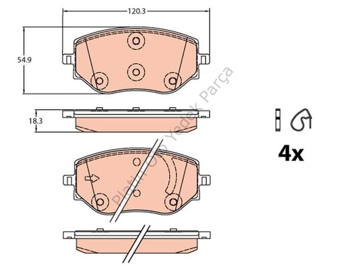 ON FREN BALATASI CLIO V MICRA V 410608885R D106000Q1J