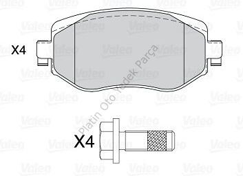 FREN BALATASI ON MEGANE IV 1.2 TCE 1.6 TCE 1.5DCI 1.6 DCI 410603407R