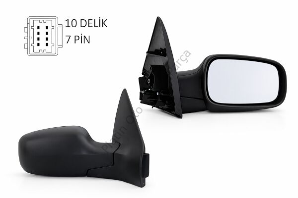 DIS DIKIZ AYNASI SAG MEGANE 02> ELEKTRIKLI+ISITMALI+SENSORLU+KONVEKS 7701054688 7701068375