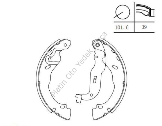 FREN BALATASI ARKA PABUC CLIO V TALIANT 1.0SCE 440604584R