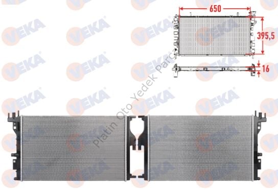 SU RADYATORU BRAZING DUSTER 1.5 dCi 2010- LODGY 1.5 dCi 2012- BlueDCi 214107273R