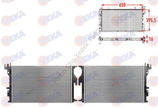 SU RADYATORU BRAZING DUSTER 1.5 dCi 2010- LODGY 1.5 dCi 2012- BlueDCi 214107273R