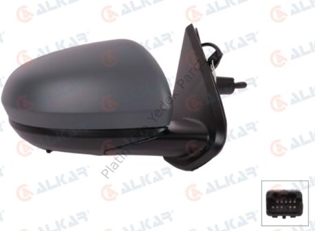 DIS DIKIZ AYNASI SAG MEKANIK ASTARLI SENSORLU 2 PIN DACIA DUSTER 2017- 963010215R