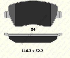 FREN BALATASI ON CLIO III DUSTER MODUS 2004> 7701208422 410608481R 4154210510 41060AX625