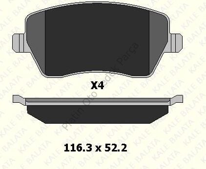 FREN BALATASI ON CLIO III DUSTER MODUS 2004> 7701208422 410608481R 4154210510 41060AX625