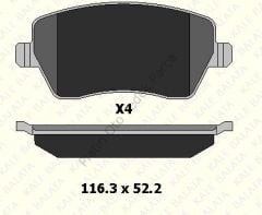 FREN BALATASI ON CLIO III DUSTER MODUS 2004> 7701208422 410608481R 4154210510 41060AX625