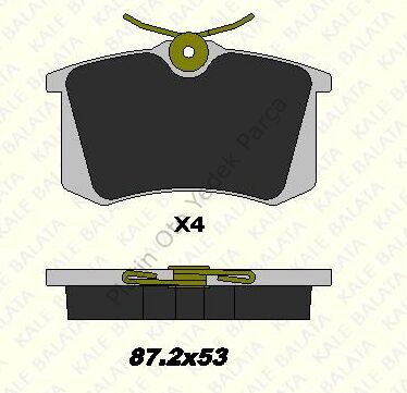 FREN BALATASI ARKA 15 MM MEGANE II 1J0698451 191698151A