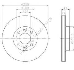 DISK AYNASI ON CLIO IV SYMBOL LOGAN LOGAN MCV SANDERO (258MM)(HAVALI)(4 BİJON) 402062212R 402063149R 402067615R