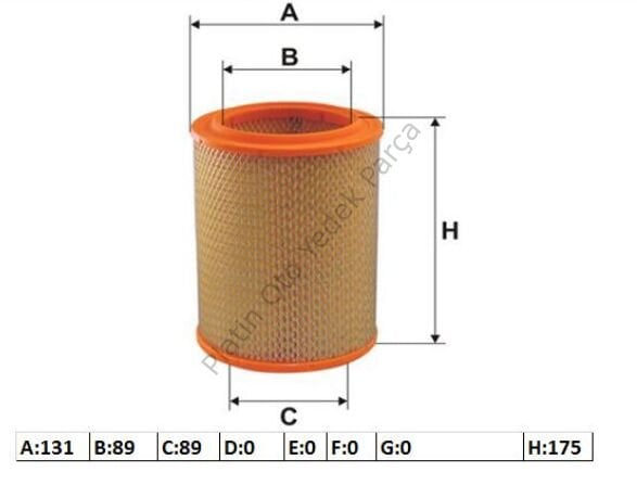 HAVA FILTRESI R12 7701001494