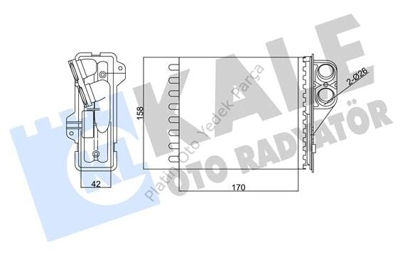 KALOROFER RADYATORU DUSTER LOGAN II SANDERO II 6001547484 6001549894