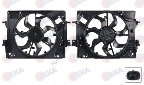FAN MOTORU DAVLUMBAZLI TEK FANLI CLIO V 1.3 Tce - 1.5 BLUE DCI 2020- 214810411R