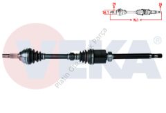 KOMPLE AKS SAG ON NISSAN QASHQAI (J10) 1.5 DCI UZUNLUK 941mm 2007-2014 39100JD52B 39100-JD52B 39100BB32B 39100-BB32B