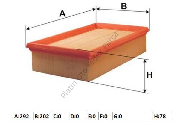 HAVA FILTRESI MASTER III MOVANO 2.3 CDI CDTI 8200795348