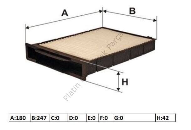 KABIN FILTRESI MEGANE II 7701055109