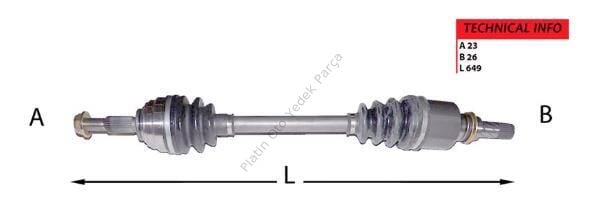AKS KOMPLE SOL ABSSIZ CLIO III 1.4 1.6 K4J K4M 1.5 K9K 8200618501 6001548718 8200440187 8200661558 8200618501
