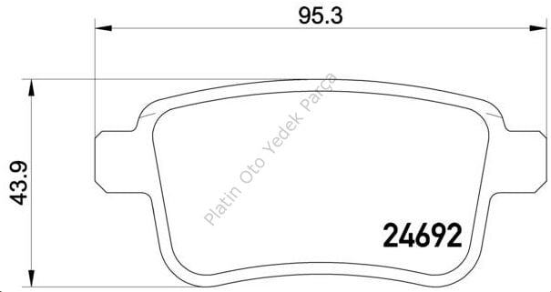 FREN BALATASI ARKA KANGOO III 08-> 440604876R 440606267R 7701209869