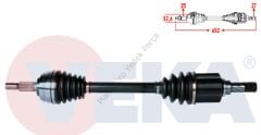 KOMPLE AKS SOL ON DACIA DUSTER 1.5 DCI 4X4 UZUNLUK 652mm 2012- 391016840R 391017275R