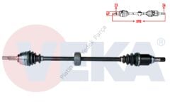 KOMPLE AKS SAG ON DACIA SANDERO STEPWAY 1.5 DCI UZUNLUK 898mm 2012 391006331R 391004571R