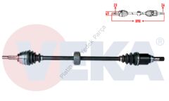 KOMPLE AKS SAG ON DACIA SANDERO STEPWAY 1.5 DCI UZUNLUK 898mm 2012 391006331R 391004571R