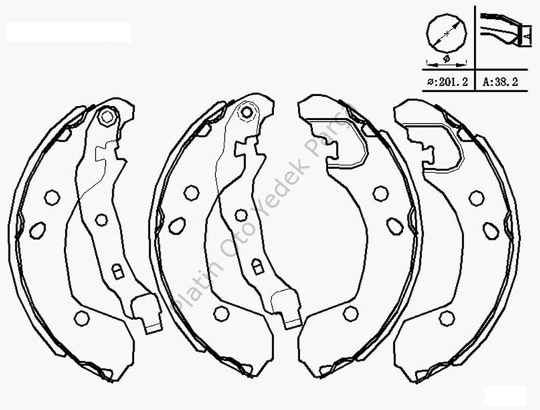 ARKA FREN BALATASI PAPUCLU LEVYELI CLIO III-MODUS 1.2-1.4-1.5DCI 05- MICRA-NOTE