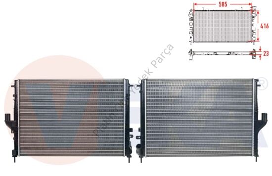 SU RADYATORU MEKANIK DUSTER 8200582026 214100598R 8660001442