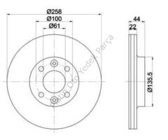 ON FREN DISKI HAVALI 259-4MM CLIO IV 1.5DCI 75HP 402062212R 402063149R