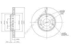 ON FREN DISKI HAVALI 280MM FLUENCE-MEGANE III-LAGUNA III 08>DACIA: DUSTER 1.5DCI 10> 402060010R