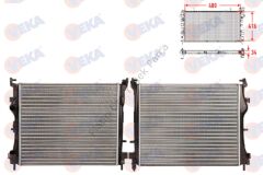 SU RADYATORU MEKANIK THALIA II 1.5 DCI M-T 2008-2014 7700436916 7701474240 7711368062 7711497455 8200245596