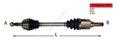 AKS SOL DUSTER 4X4 1.5DCI 2010- 391016840R 391017275R