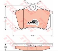 ARKA FREN BALATASI DISK MEGANE II LAGUNA 1H0698451B 191698451C 8E0698451B
