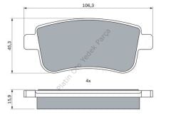 FREN BALATASI ARKA 09> FLUENCE MEGANE III IV 440604694R 440601416R 440603163R 440603558R 440604694R