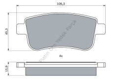 FREN BALATASI ARKA 09> FLUENCE MEGANE III IV 440604694R 440601416R 440603163R 440603558R 440604694R