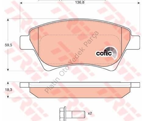 ON FREN BALATASI DISK WVA 23930 MEGANE II 1.5DCI 1.9DCI 7701207184