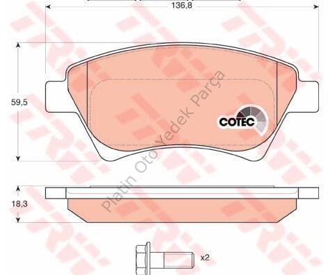 ON FREN BALATASI DISK WVA 23930 MEGANE II 1.5DCI 1.9DCI 7701207184