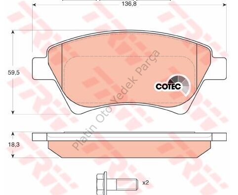 ON FREN BALATASI DISK WVA 23930 MEGANE II 1.5DCI 1.9DCI 7701207184