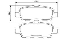 ARKA FREN BALATASI DISK NISSAN JUKE 11>13 D4M609N00B