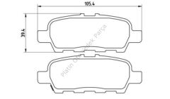 ARKA FREN BALATASI DISK NISSAN JUKE 11>13 D4M609N00B