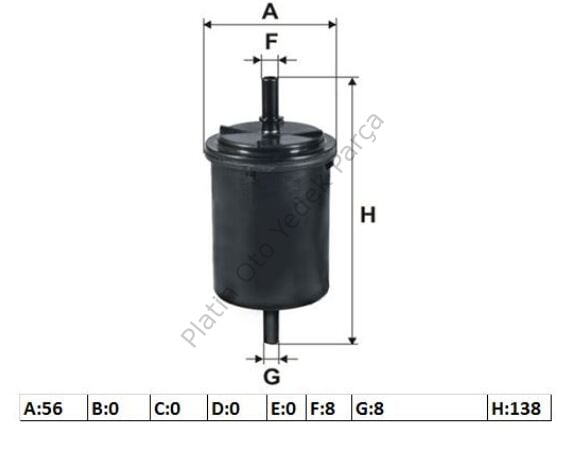 YAKIT FILTRESI CLIO II KANGO LAGUNA MEGANE 7700845961