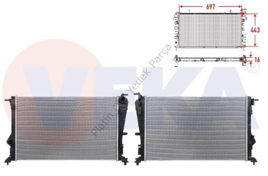 SU RADYATORU BRAZING MEGANE IV 1.5 DCI EURO 6 214102845R
