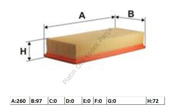 HAVA FILTRESI DUSTER 1.5DCI 4X4 8200985420