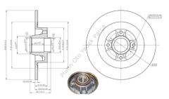 ARKA FREN DISKI RULMANLI 270-4 MEGANE II SW 1.4I 1.5DCI1.6I 1.9DCI 2.0I-SCENIC II 03> 432004943R 7701207898 7701207898S 8671018107