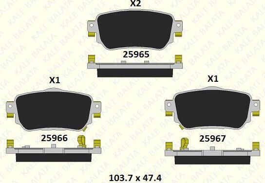 ARKA FREN BALATASI KADJAR D4060-ACA0A 440603981R