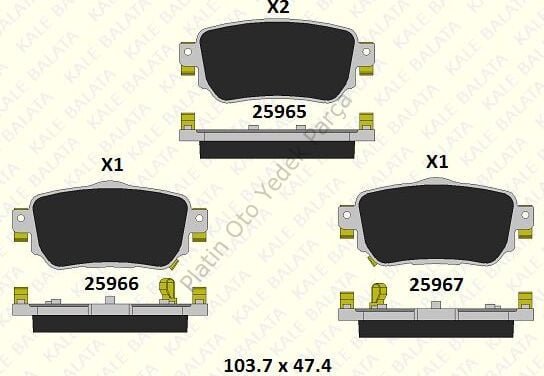 ARKA FREN BALATASI KADJAR D4060-ACA0A 440603981R